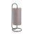 Lampa stołowa czarna metalowa z szarym abażurem 98087 z serii Klip - Endon Lighting