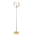 Lampa podłogowa metalowa mosiężna z okręgiem 98095 z serii HOOP - Endon Lighting