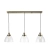 Lampa wisząca mosiężna 3-punktowa ze szklanymi kloszami 98114 z serii Hansen - Endon Lighting
