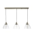 Lampa wisząca mosiężna 3-punktowa ze szklanymi kloszami 98114 z serii Hansen - Endon Lighting