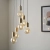 Lampa wisząca metalowa złota 6-punktowa 98136 z serii Studio - Endon Lighting