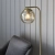 Lampa podłogowa mosiężna ze szklanym kloszem 98271 z serii Dimple - Endon Lighting