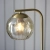 Lampa podłogowa mosiężna ze szklanym kloszem 98271 z serii Dimple - Endon Lighting