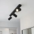 Reflektor sufitowy czarny metalowy 3-punktowy 70cm 98456 z serii REZ - Endon Lighting