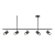 Lampa sufitowa czarna metalowa 5-punktowa 110cm 98458 z serii REZ - Endon Lighting