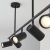 Lampa sufitowa czarna metalowa 5-punktowa 110cm 98458 z serii REZ - Endon Lighting