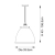 Lampa wisząca metalowa mosiężna 33,5cm 98744 z serii Franklin - Endon Lighting