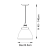 Lampa wisząca metalowa mosiężna 23,5cm 98745 z serii FRANKLIN - Endon Lighting