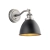 Kinkiet metalowy czarny z mosiężnym wnętrzem 98751 z serii Franklin - Endon Lighting
