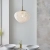 Lampa wisząca szklana mosiężna 1-punktowa 98815 z serii MALI - Endon Lighting