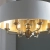Lampa wisząca mosiężna z białym abażurem 6-punktowa 98933 z serii Highclere - Endon Lighting