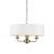 Lampa wisząca biała z mosiądzem 3-punktowa 98934 z serii Highclere - Endon Lighting