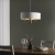 Lampa wisząca biała z mosiądzem 3-punktowa 98934 z serii Highclere - Endon Lighting