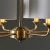 Lampa wisząca mosiężna 6-punktowa z białymi abażurami 98936 z serii Highclere - Endon Lighting