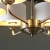 Lampa wisząca mosiężna 6-punktowa z białymi abażurami 98936 z serii Highclere - Endon Lighting