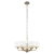 Lampa wisząca mosiężna 6-punktowa z białymi abażurami 98936 z serii Highclere - Endon Lighting
