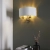 Kinkiet mosiężny z białym abażurem 2-punktowy 98937 z serii Highclere - Endon Lighting