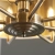 Lampa wisząca 8-punktowa biała z mosiądzem 70cm 98938 z serii Highclere - Endon Lighting