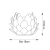 Lampa stołowa ceramiczna biała w kształcie kwiatu 99147 z serii Artichoke - Endon Lighting