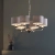 Lampa wisząca metalowa srebrna z beżowymi abażurami 99151 z serii Highclere - Endon Lighting