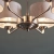 Lampa wisząca metalowa srebrna z beżowymi abażurami 99151 z serii Highclere - Endon Lighting
