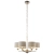 Lampa wisząca metalowa srebrna z beżowymi abażurami 99151 z serii Highclere - Endon Lighting
