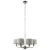 Lampa wisząca metalowa srebrna z beżowymi abażurami 99151 z serii Highclere - Endon Lighting