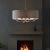Lampa wisząca 8-punktowa srebrna z szarym abażurem 99152 z serii Highclere - Endon Lighting