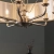 Lampa wisząca 8-punktowa srebrna z szarym abażurem 99152 z serii Highclere - Endon Lighting