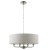 Lampa wisząca 8-punktowa srebrna z szarym abażurem 99152 z serii Highclere - Endon Lighting