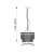 Lampa wisząca mosiężna szklana 3-punktowa 99167 z serii Marietta - Endon Lighting