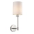 Kinkiet niklowany z białym abażurem 99497 z serii SANCERRE - Endon Lighting