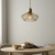 Lampa wisząca metalowa złota ażurowa 31cm 99498 z serii Kimberley - Endon Lighting