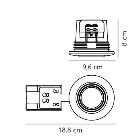 Lampa wpuszczana Umberto NO2210100035 - Nordlux