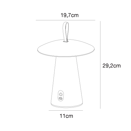 Lampa przenośna zewnętrzna Ara To-Go NO2318245003 - Nordlux