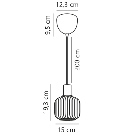Lampa wisząca Milford NO2412613003 - Nordlux