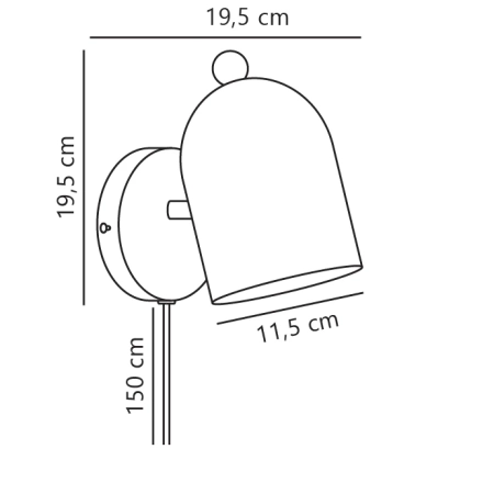 Kinkiet Gaston NO2412671057 - Nordlux