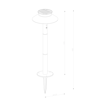 Lampa ogrodowa zewnętrzna Justina NO2418098050 - Nordlux