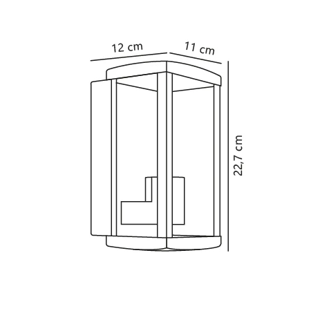 Kinkiet zewnętrzny Luchy NO2418231003 - Nordlux