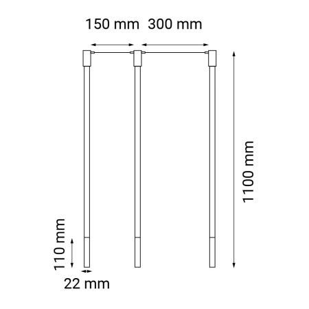 Lampa wisząca alha N 3 - Czarna 9004  - Antigo