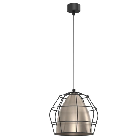 Lampa wisząca Alkana - Czarna-Srebrny mat (220 mm) 5022  - Antigo