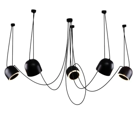 Lampa wisząca DOBO 5 - Czarna 9038  - Antigo