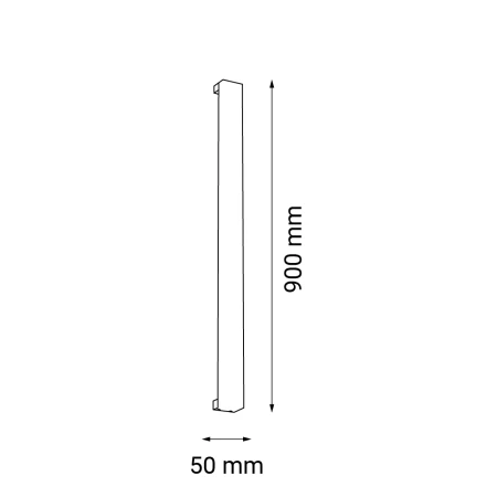 Kinkiet Hoso 90 - Czarny (900 mm) 3000K 4013  - Antigo