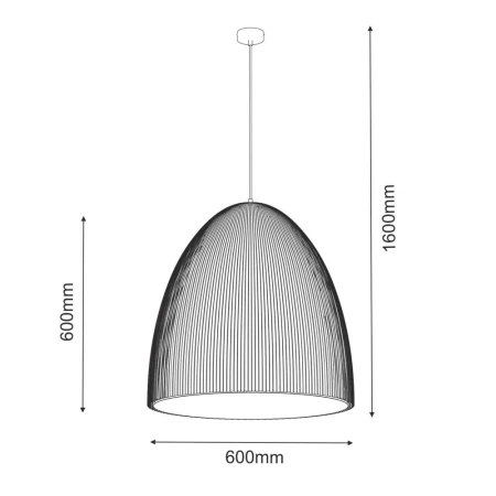 Lampa wisząca Gandra 60x60 - Biała 5028  - Antigo
