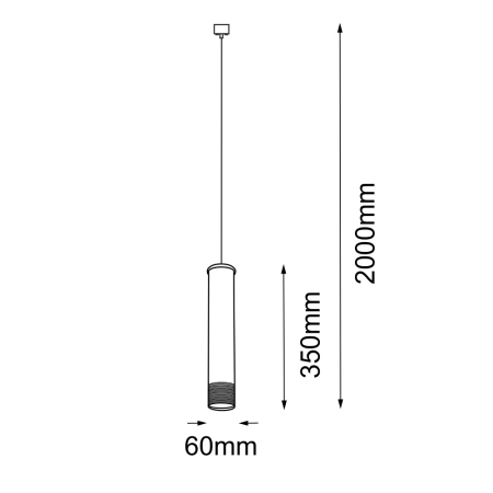 Lampa wisząca Eido 1 - Biała-patyna mat (350 mm) 8257  - Antigo