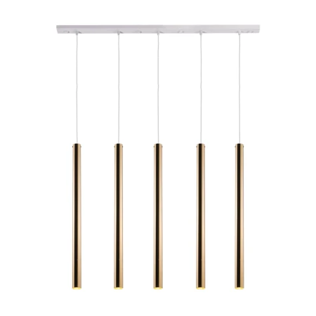 Lampa wisząca Akadi 5 - Mosiądz polerowany-biała (700 mm) 8888  - Antigo