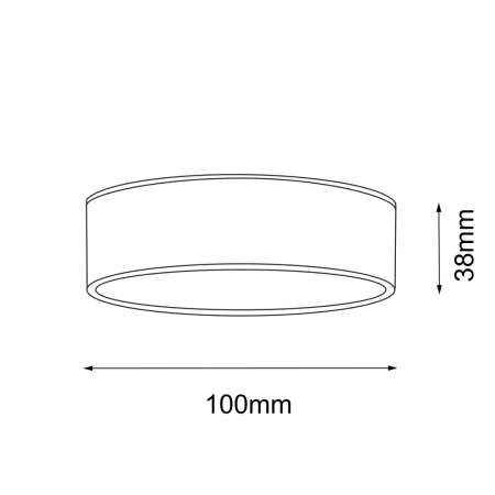 Plafon Tottori IL - Biały IP44 (100 mm) 4000K 8576  - Antigo