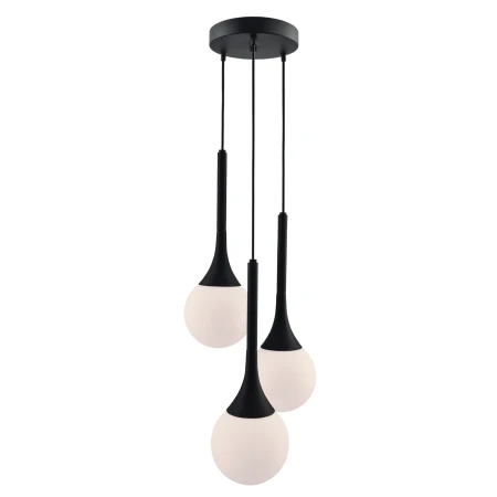 Lampa wisząca Jun 3 - Czarna (200 mm) 5170  - Antigo