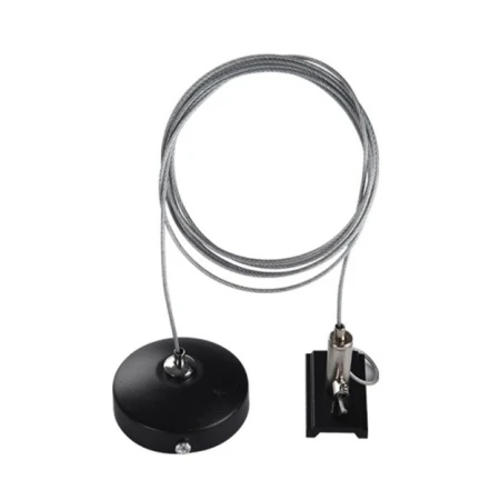 Zawiesie 2m do szynoprzewodu natynkowego 1F 230V - Czarne 6337  - Antigo