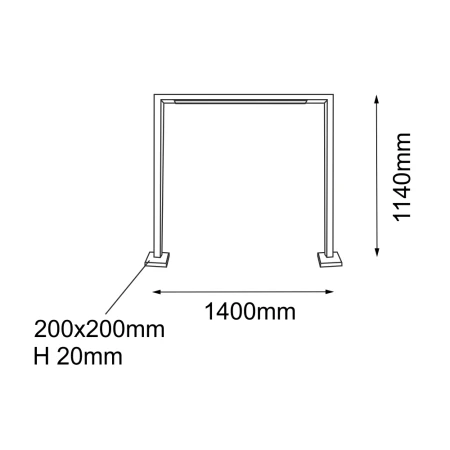 Lampa stojąca ogrodowa Taketa - Antracyt (1140 mm) 9936  - Antigo